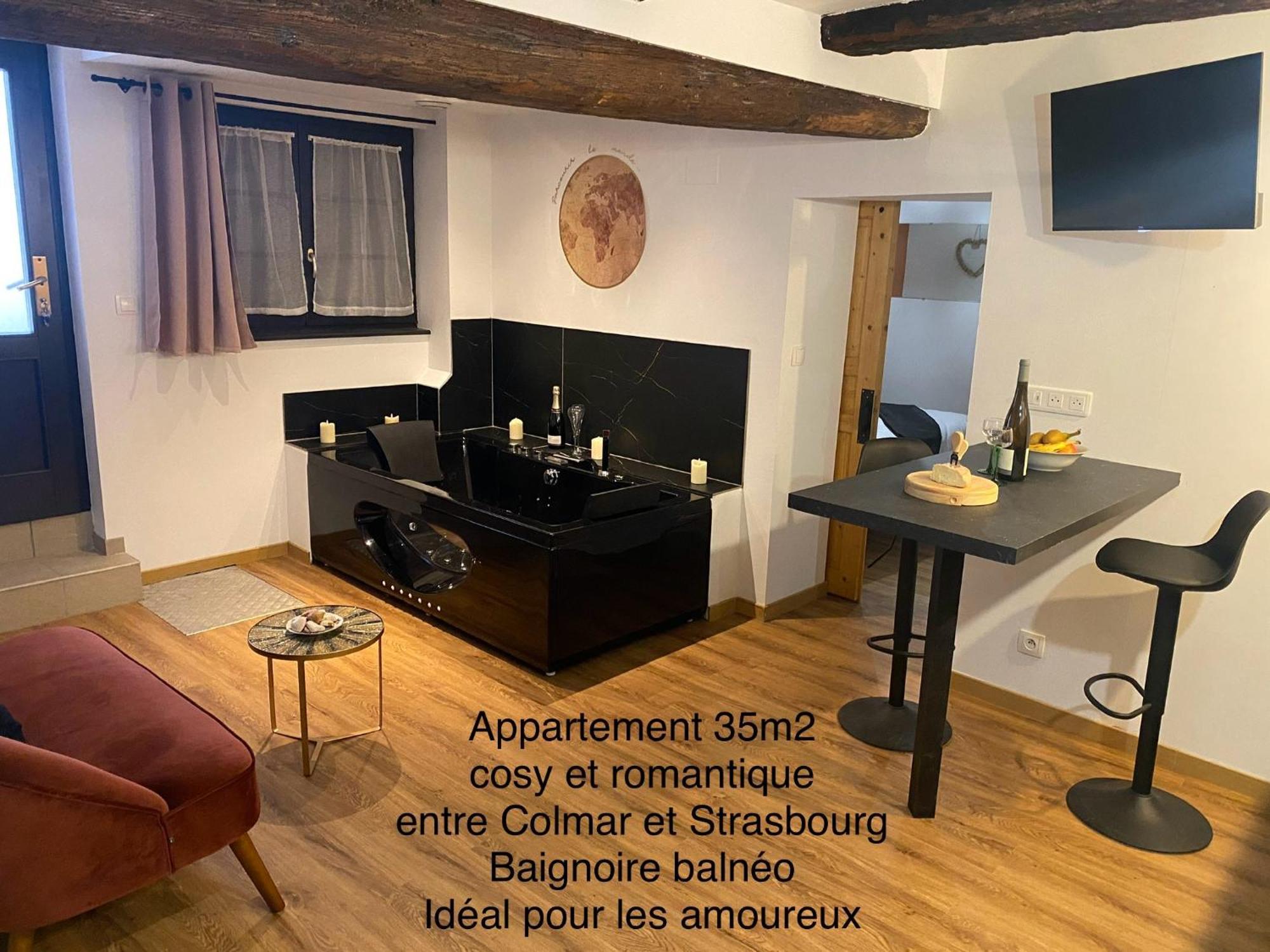 Au Refuge Des Amoureux Avec Baignoire Balneo 2 Personnes Selestat